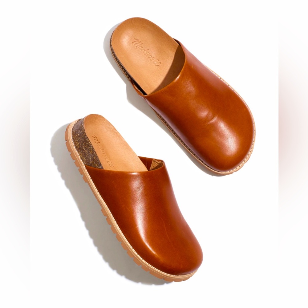 The Layne Clog Mule in Leather.